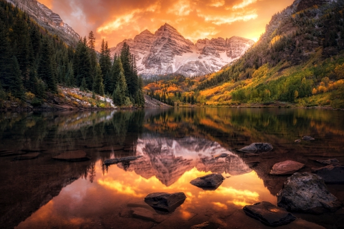 Maroon Bells Epic Sunset copy